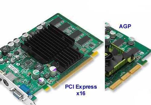 разъем PCI Express и AGP
